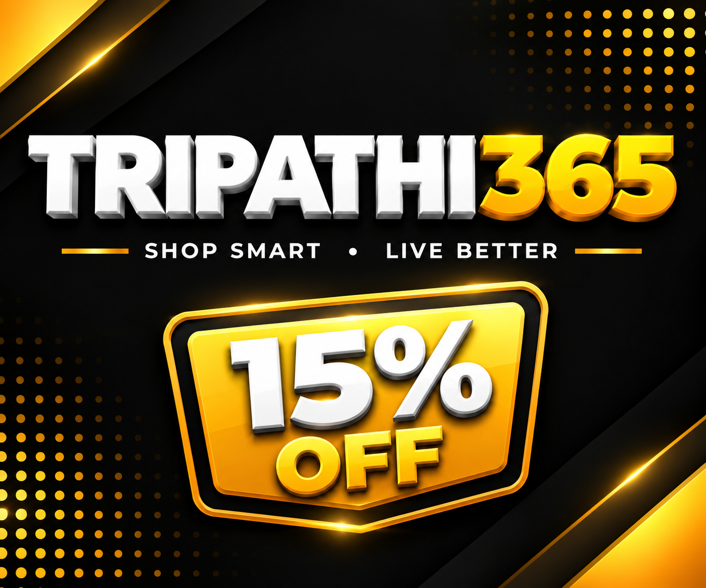 Tripathi365 featured 15 percent off offer